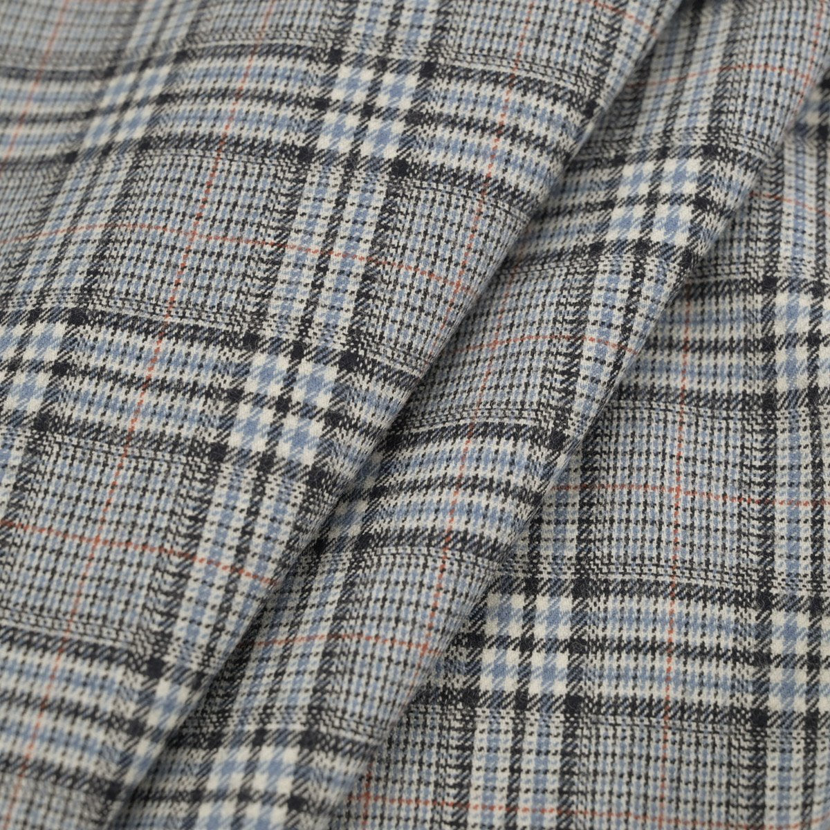 Checked Fabirc Navy Check Fabric