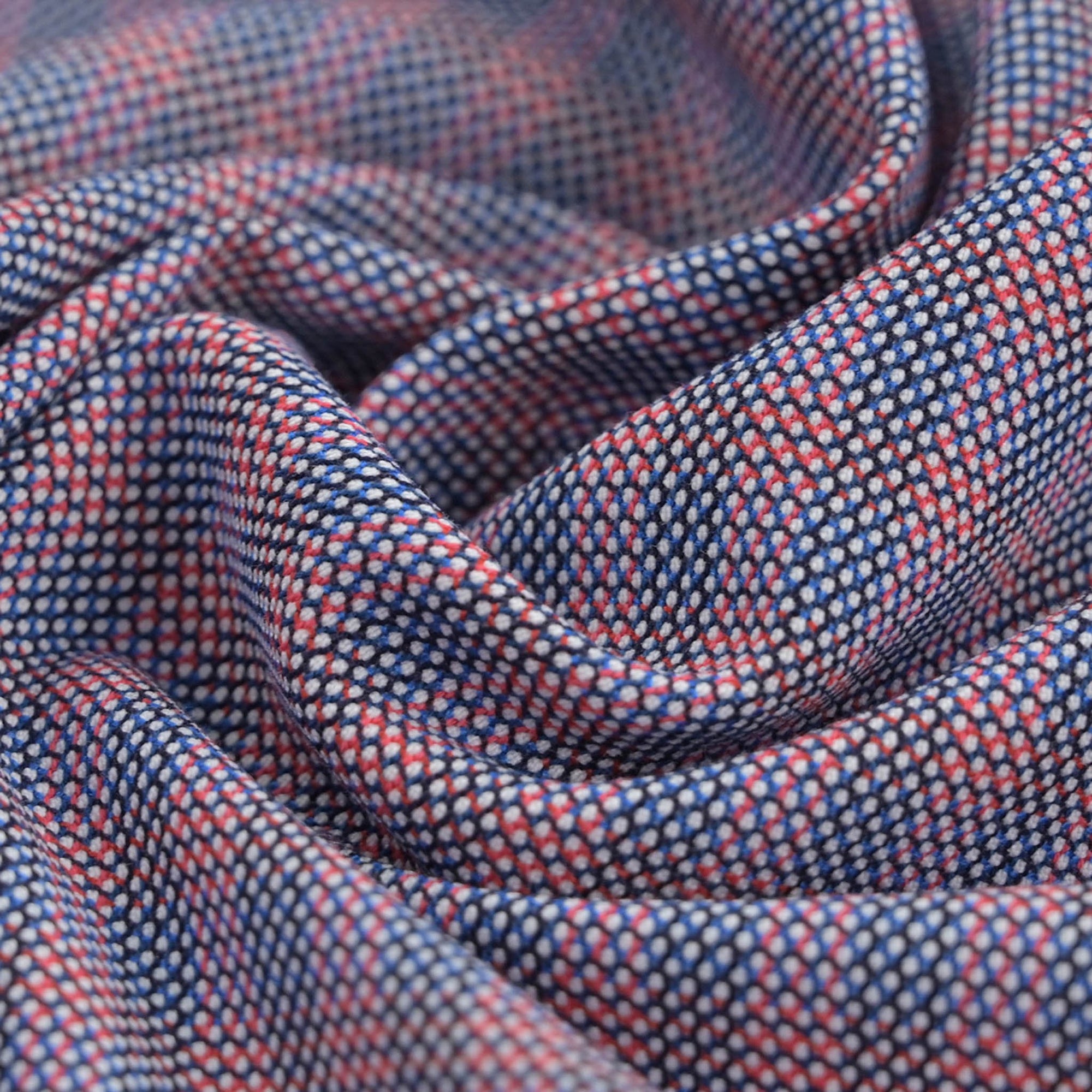 Blue Cotton Check Fabric 99034
