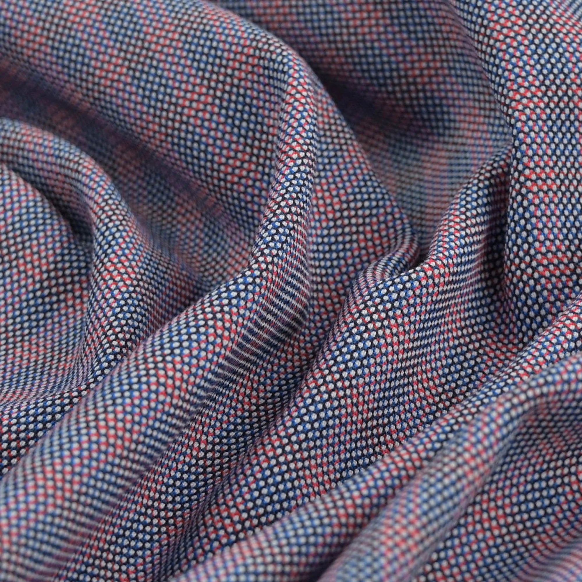 Blue Cotton Check Fabric 99034