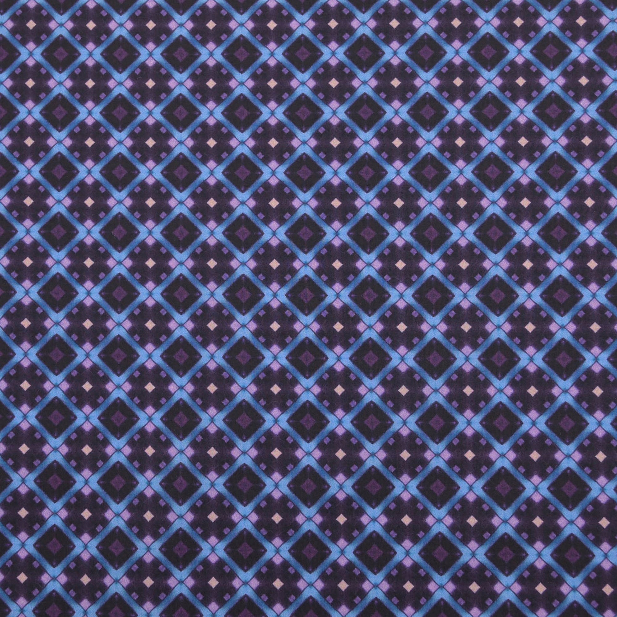 Blue Geometric Poplin 97112