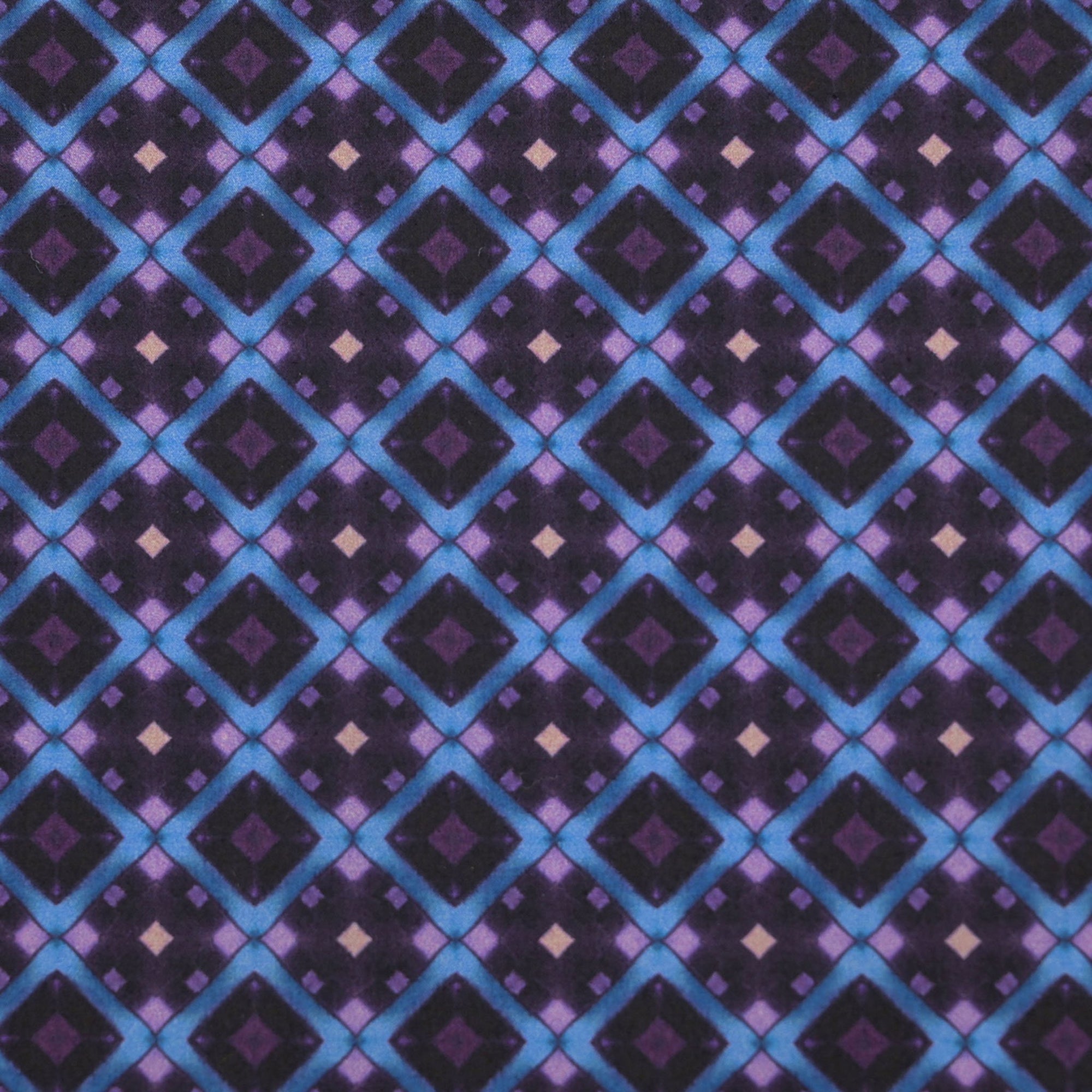 Blue Geometric Poplin 97112