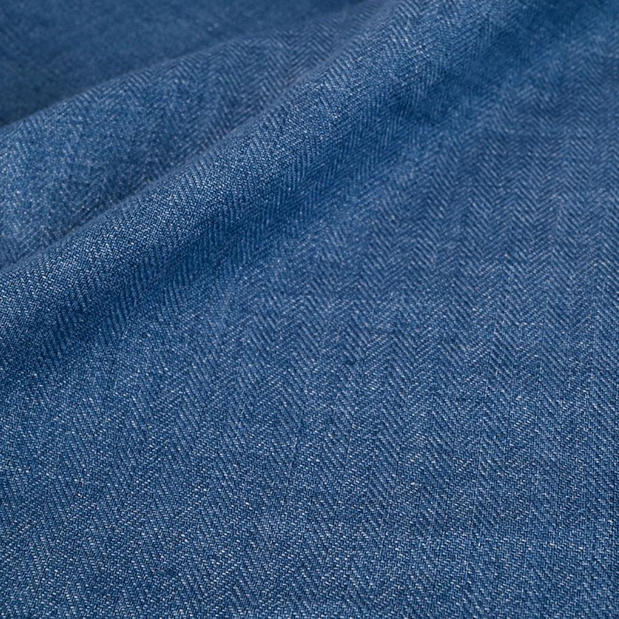 Blue Linen Fabric 414