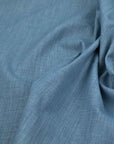 Blue Printed Linen Fabric 98623