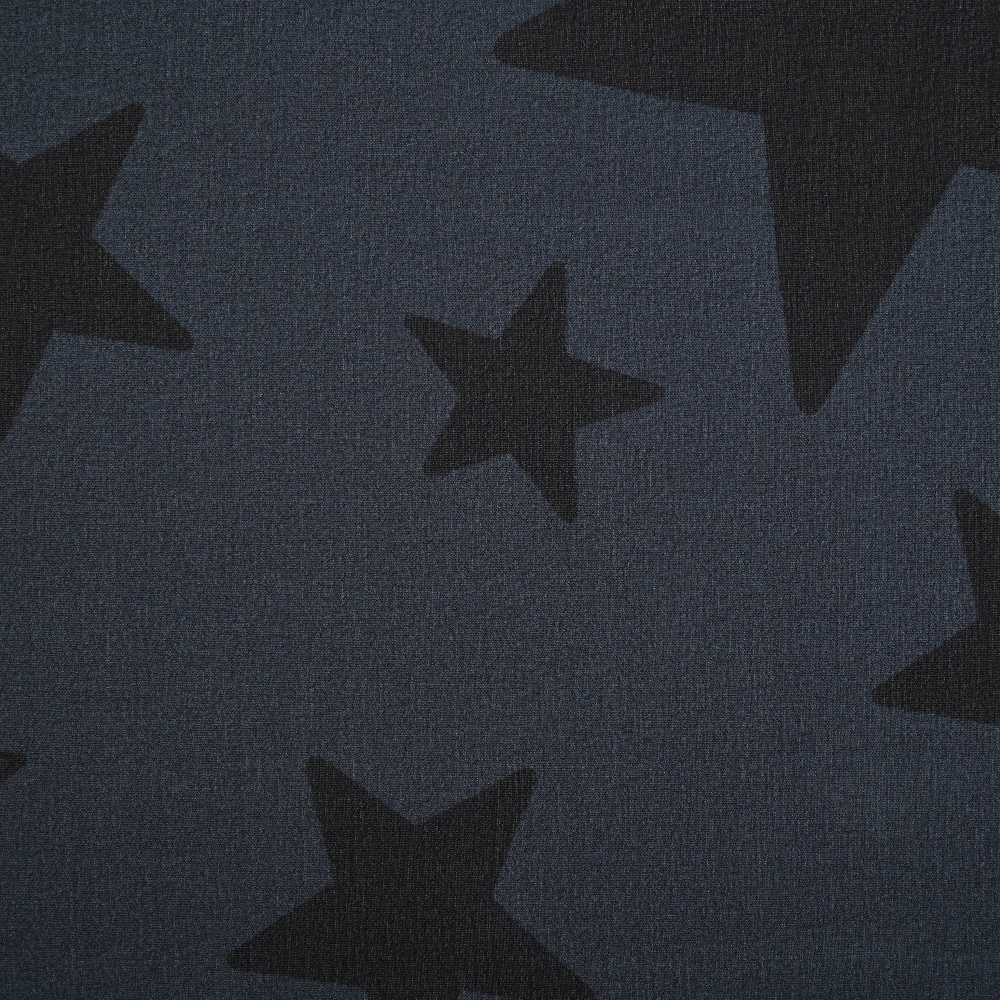 Blue Printed Silk Fabric 8685
