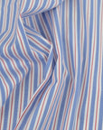 Blue Striped Poplin Fabric 97205