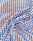 Blue Striped Poplin Fabric 97205
