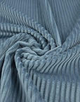 Blue Striped Velvet Fabric 4093