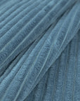 Blue Striped Velvet Fabric 4093