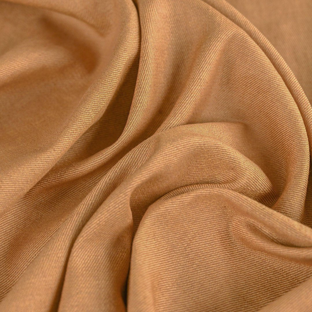 Copper Brown Linen Twill fabric