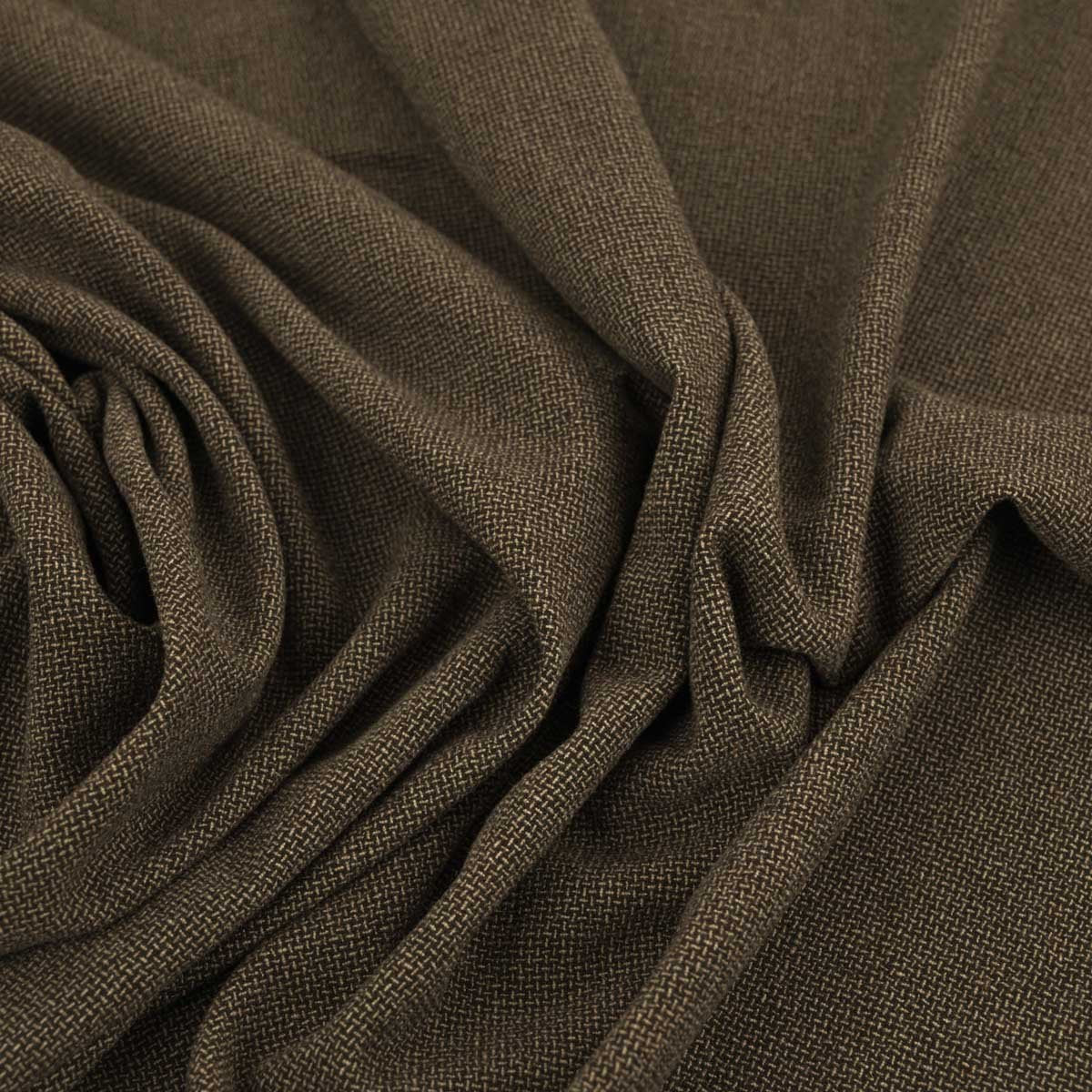 Brown &amp; Oatmeal Suiting Wool 97384