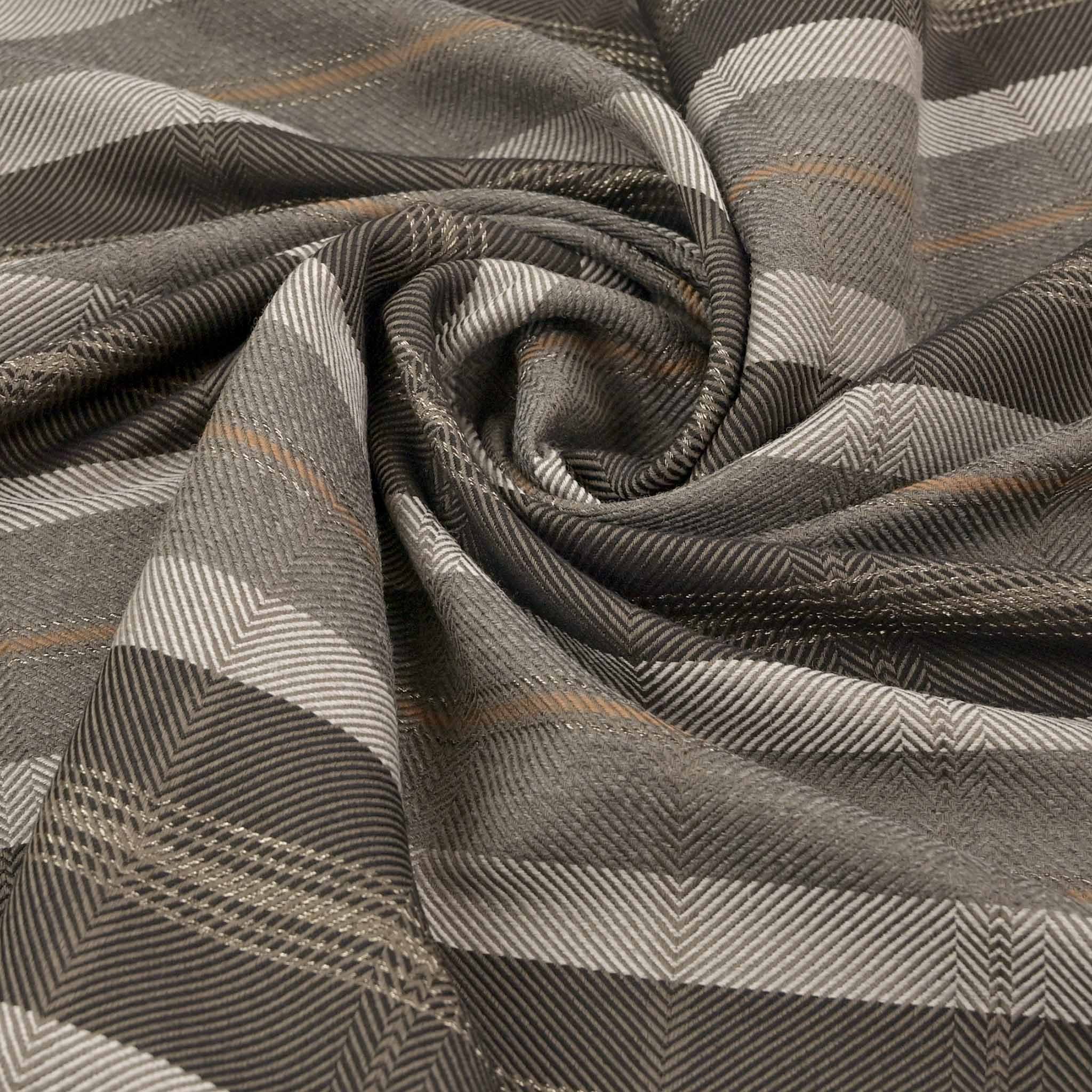 Brown Twill Stripes Fabric 97406