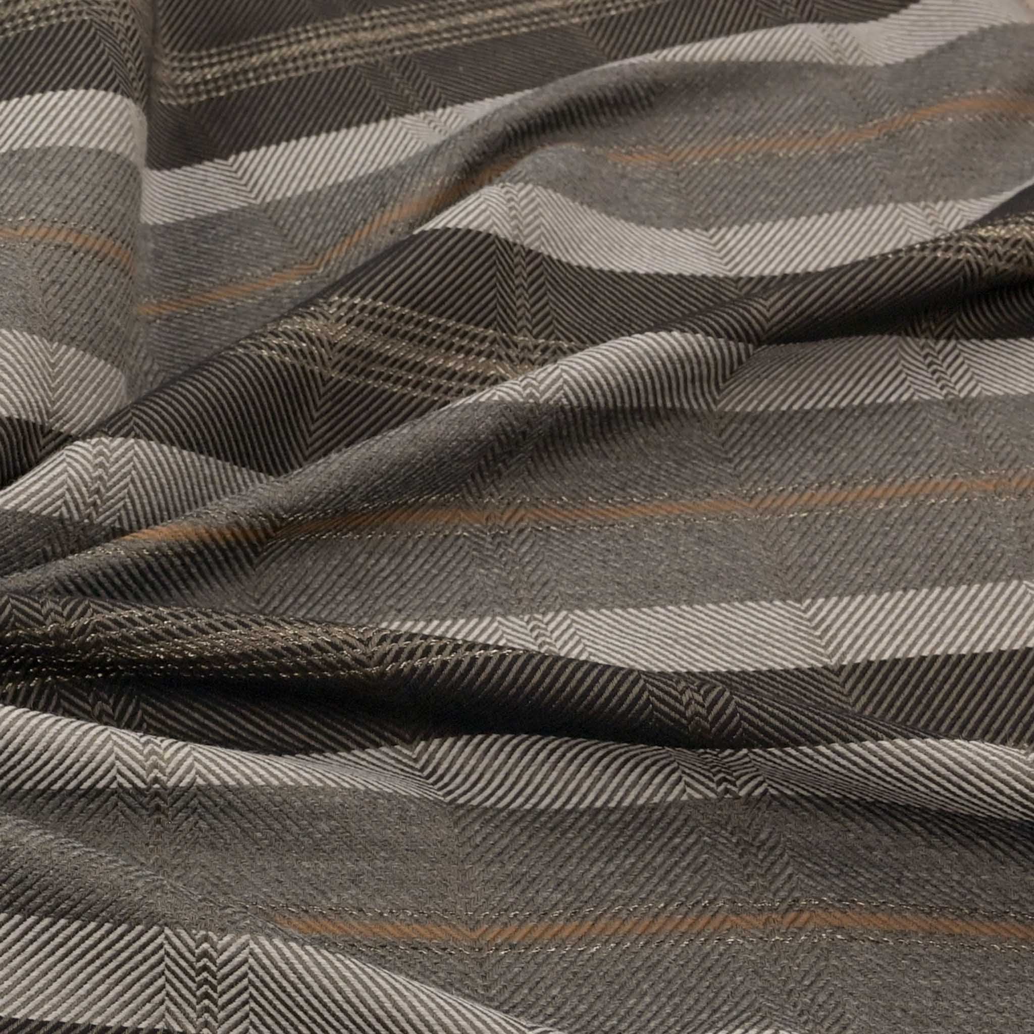 Brown Twill Stripes Fabric 97406