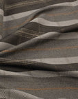 Brown Twill Stripes Fabric 97406