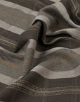 Brown Twill Stripes Fabric 97406