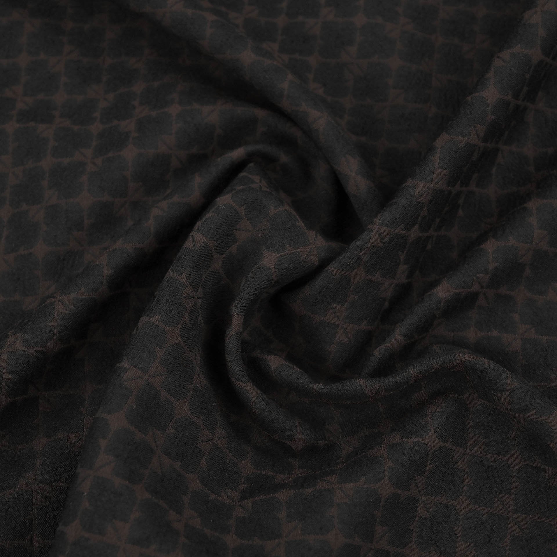 Brown and Black Jacquard Fabric 99767