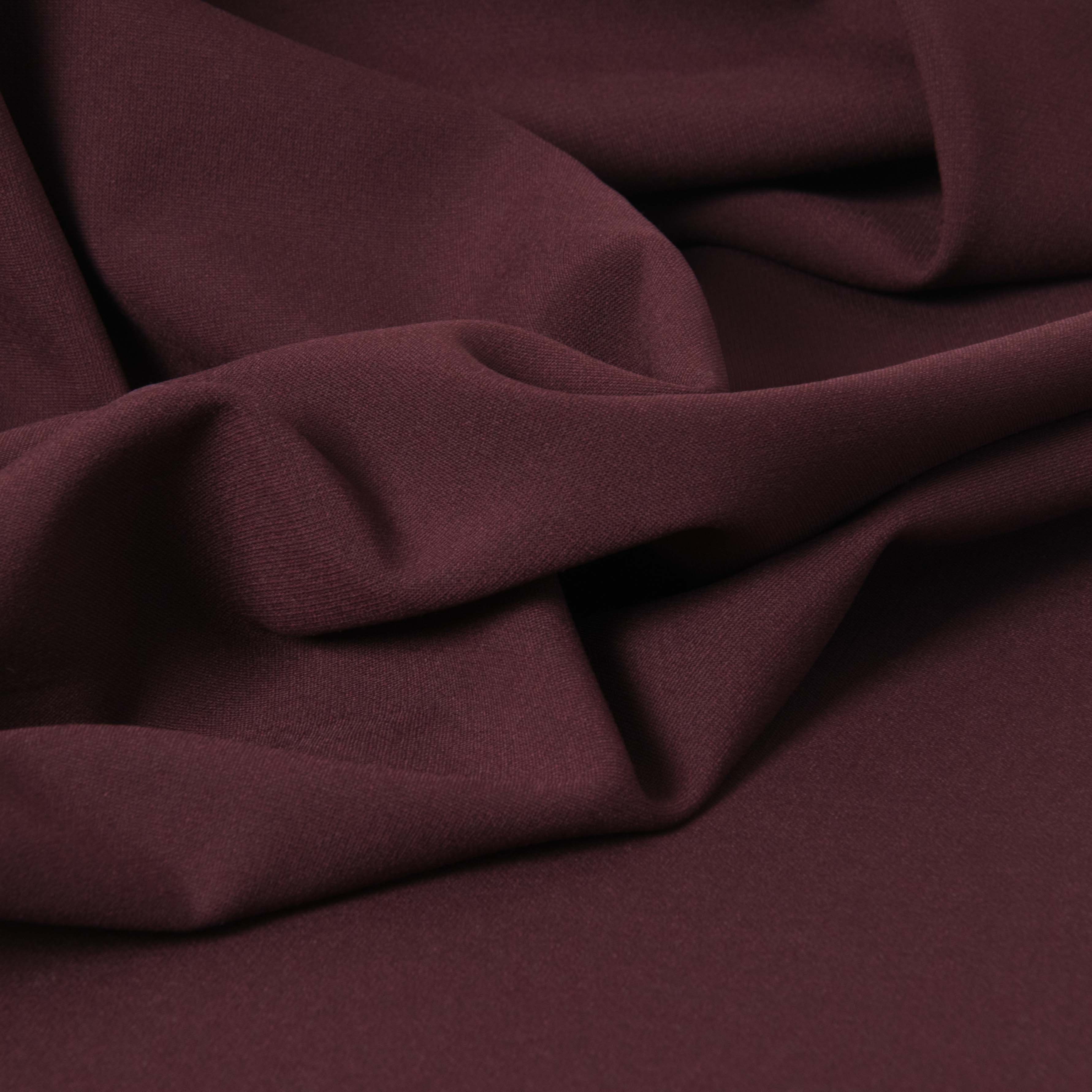Burgundy Doublewave Stretch Fabric 3455 - Fabrics4Fashion