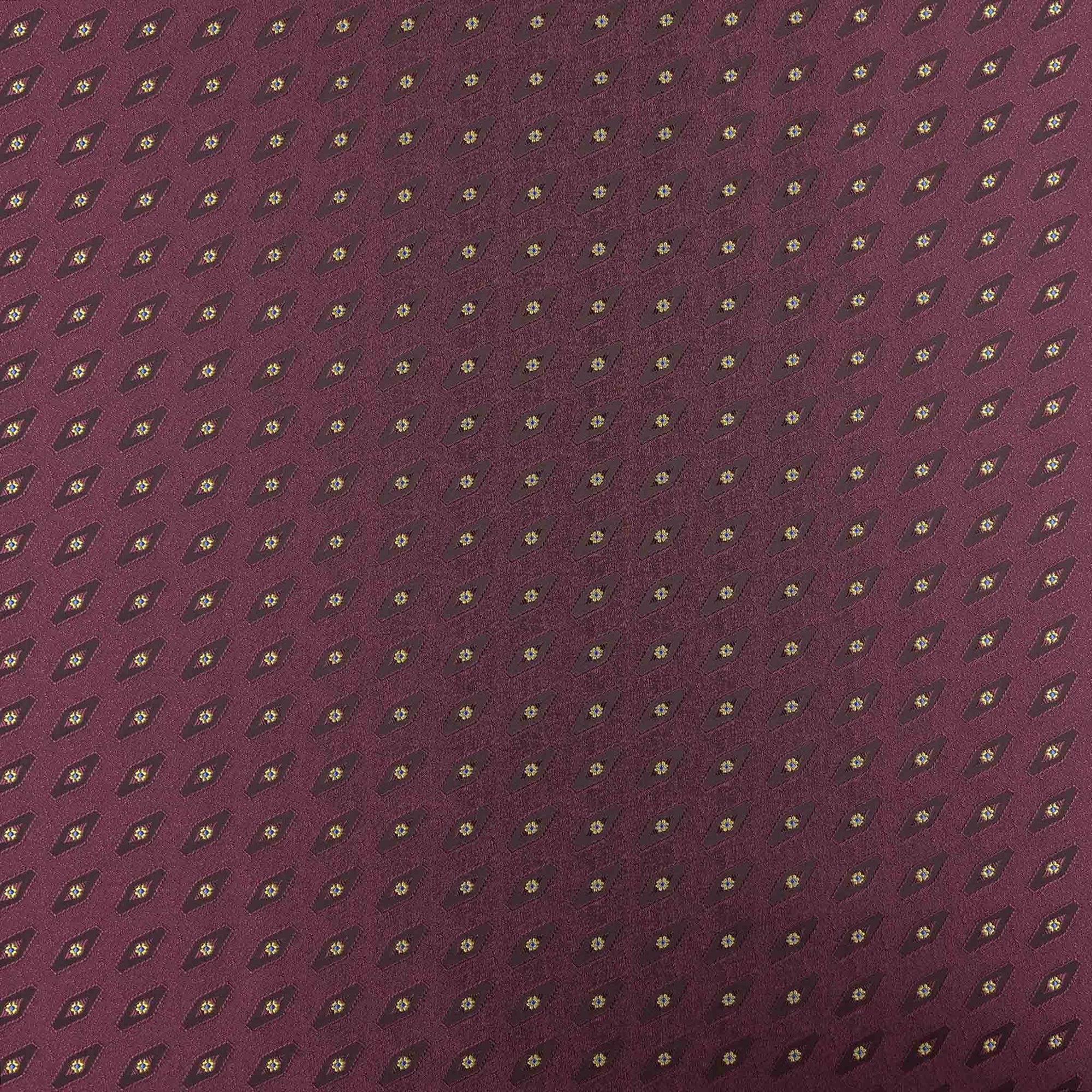 Burgundy Geometric Jacquard 4147