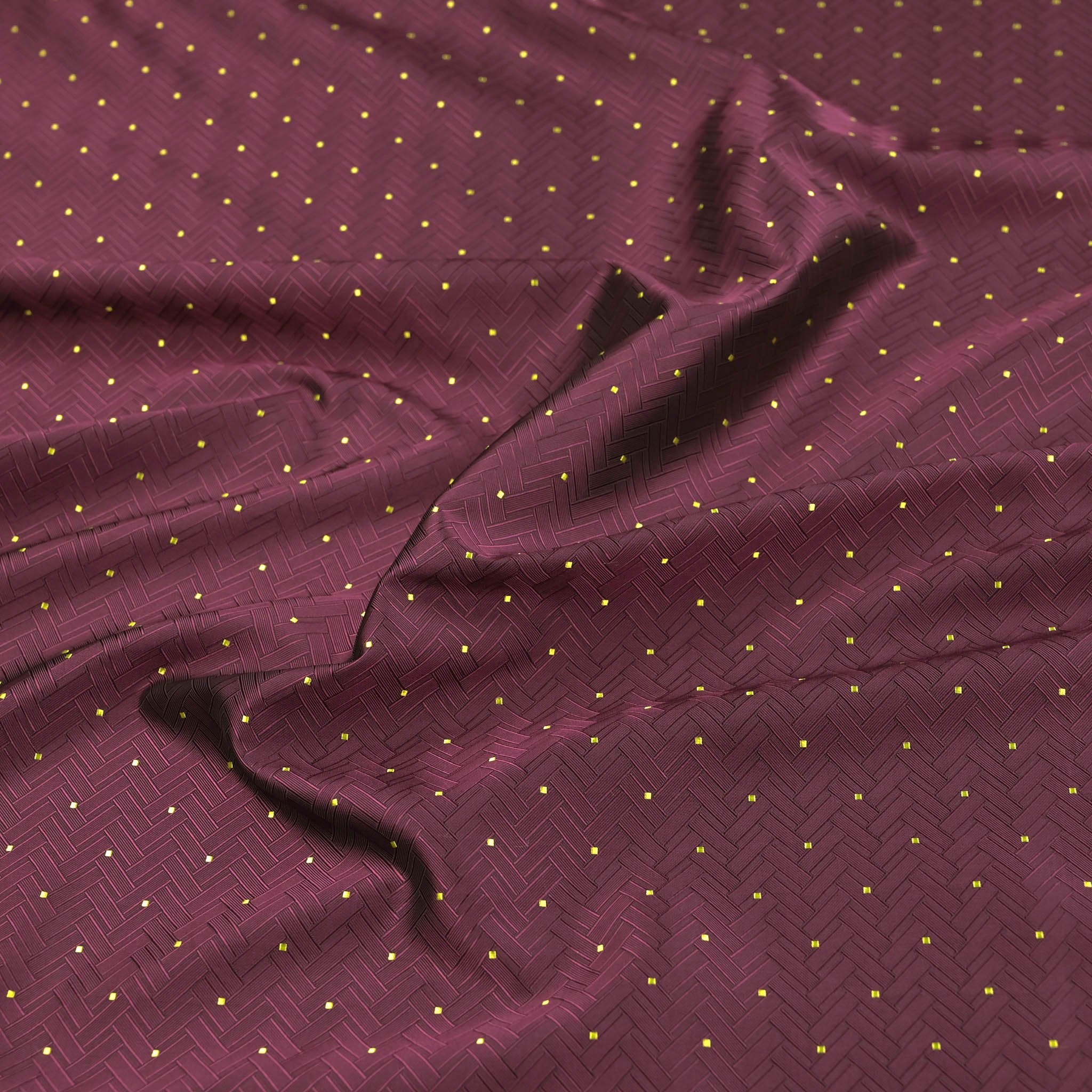 Burgundy Geometric Jacquard 4148