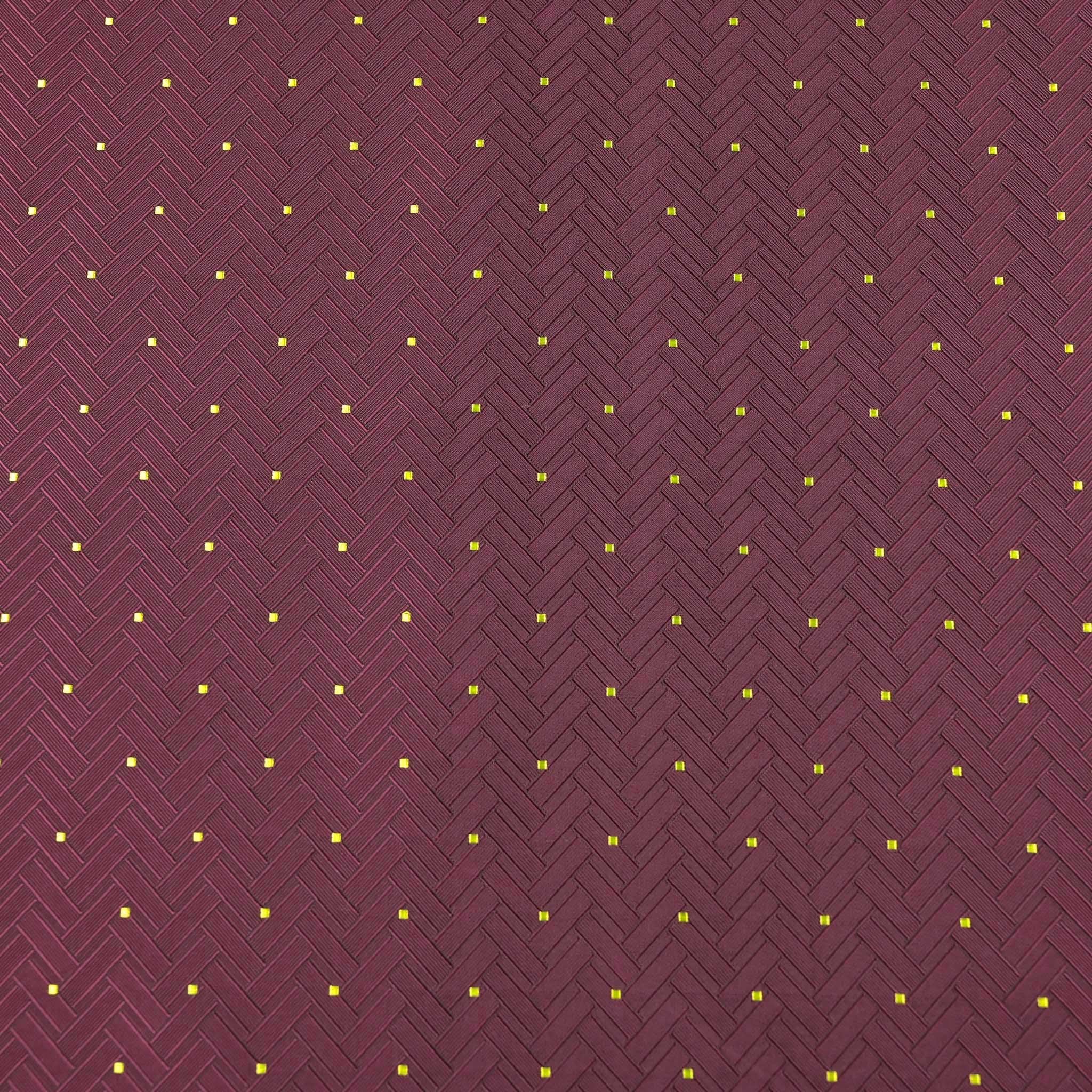 Burgundy Geometric Jacquard 4148