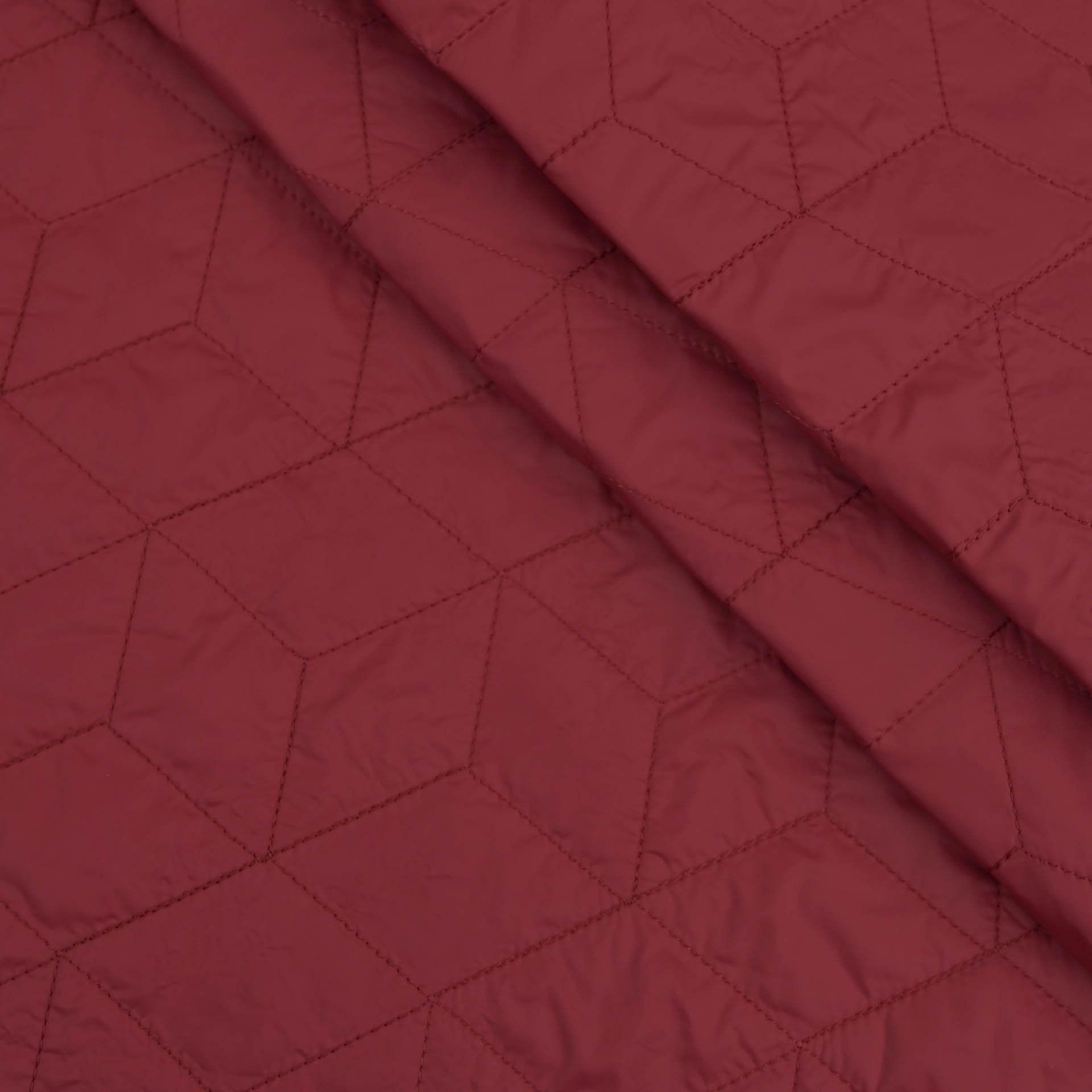 Cherry Red Quilted Fabric 4568