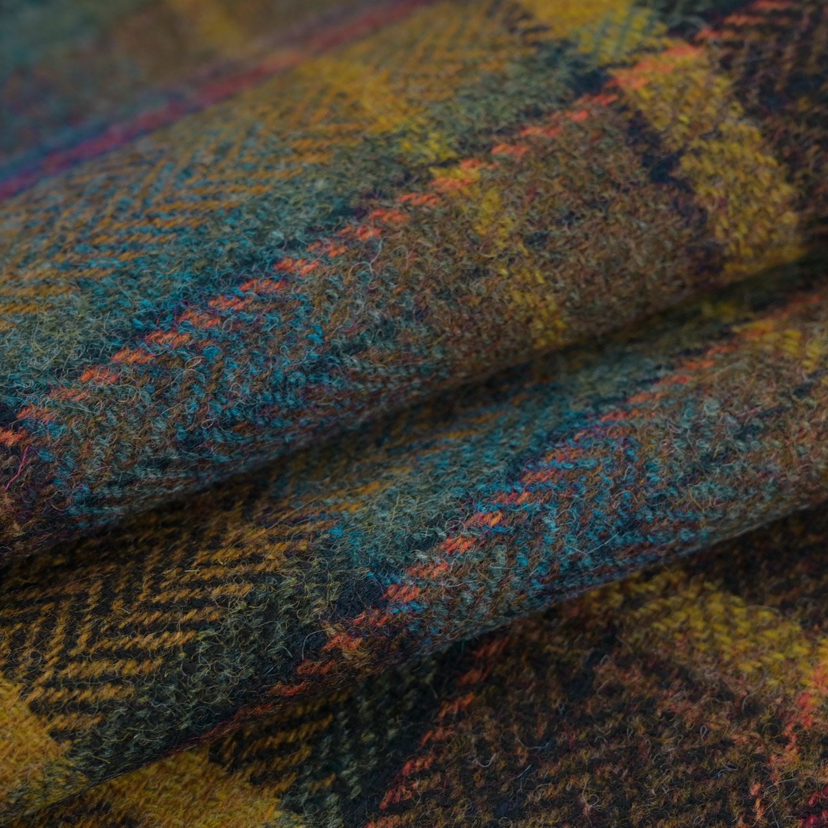 Colourful Herringbone Suiting Flannel 2656