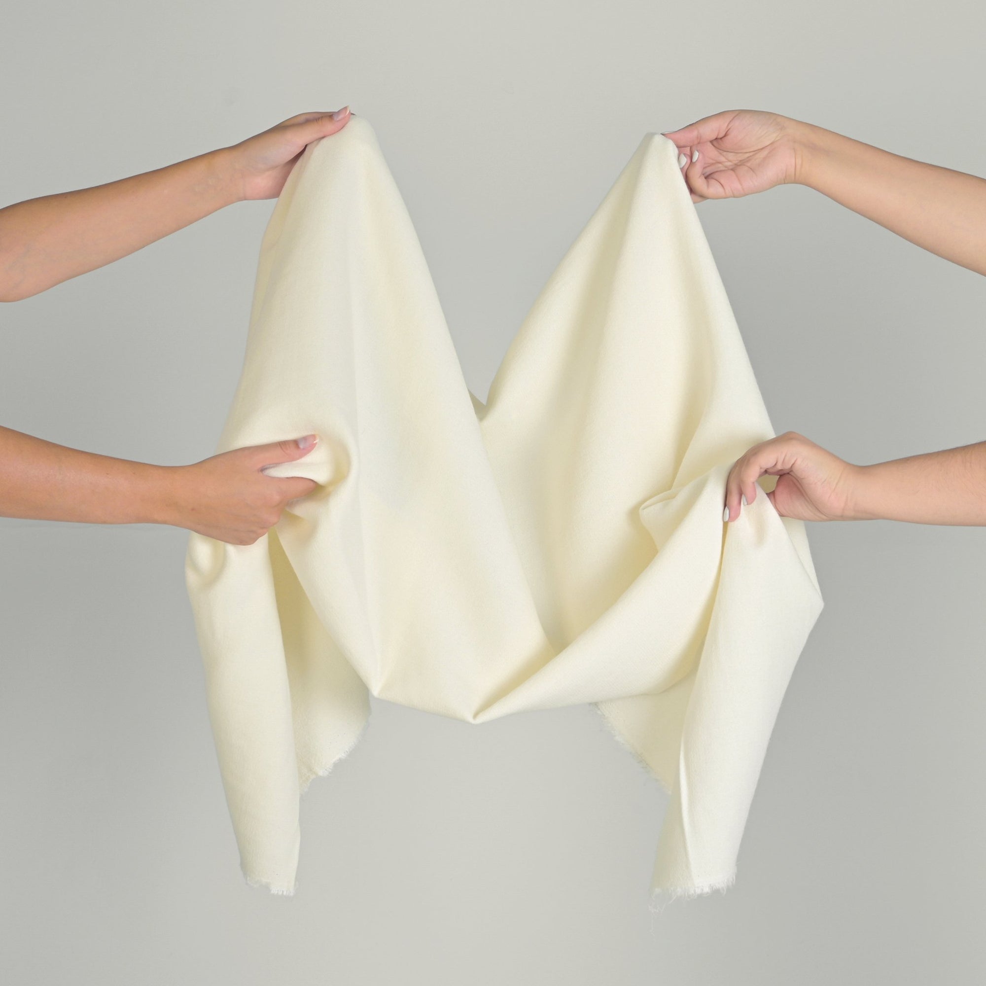 Cream Crepe Fabric 3537