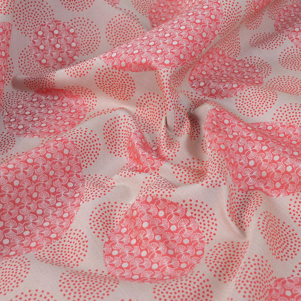 Cream Red Geometric Jacquard 99817 - Fabrics4Fashion