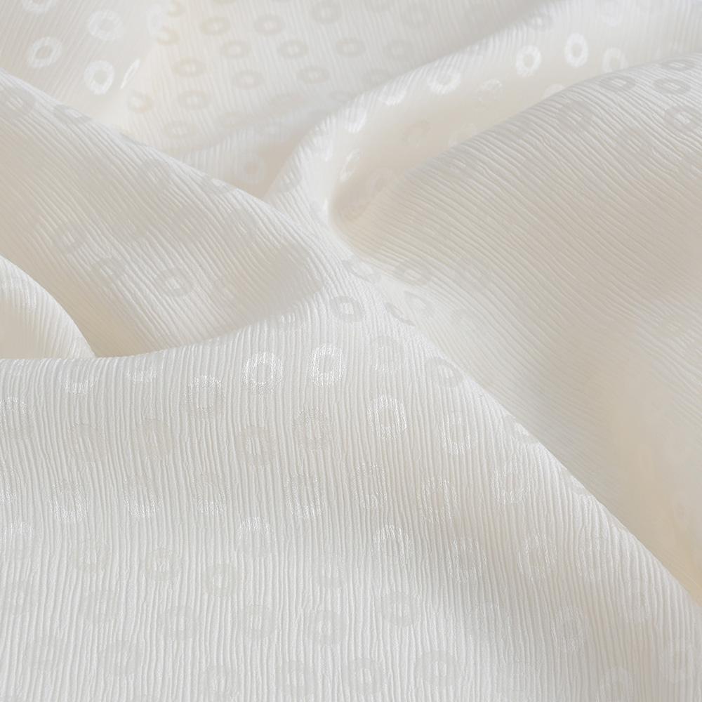 Cream Wrinkled Fabric 5589 - Fabrics4Fashion