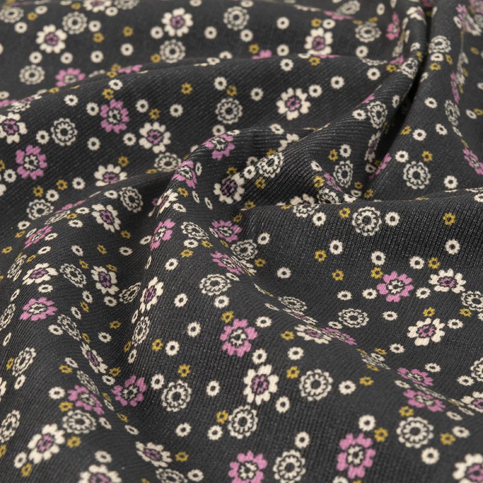 Fade Black Floral Print 2712 - Fabrics4Fashion