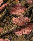 Gold Floral Jacquard 5038 - Fabrics4Fashion