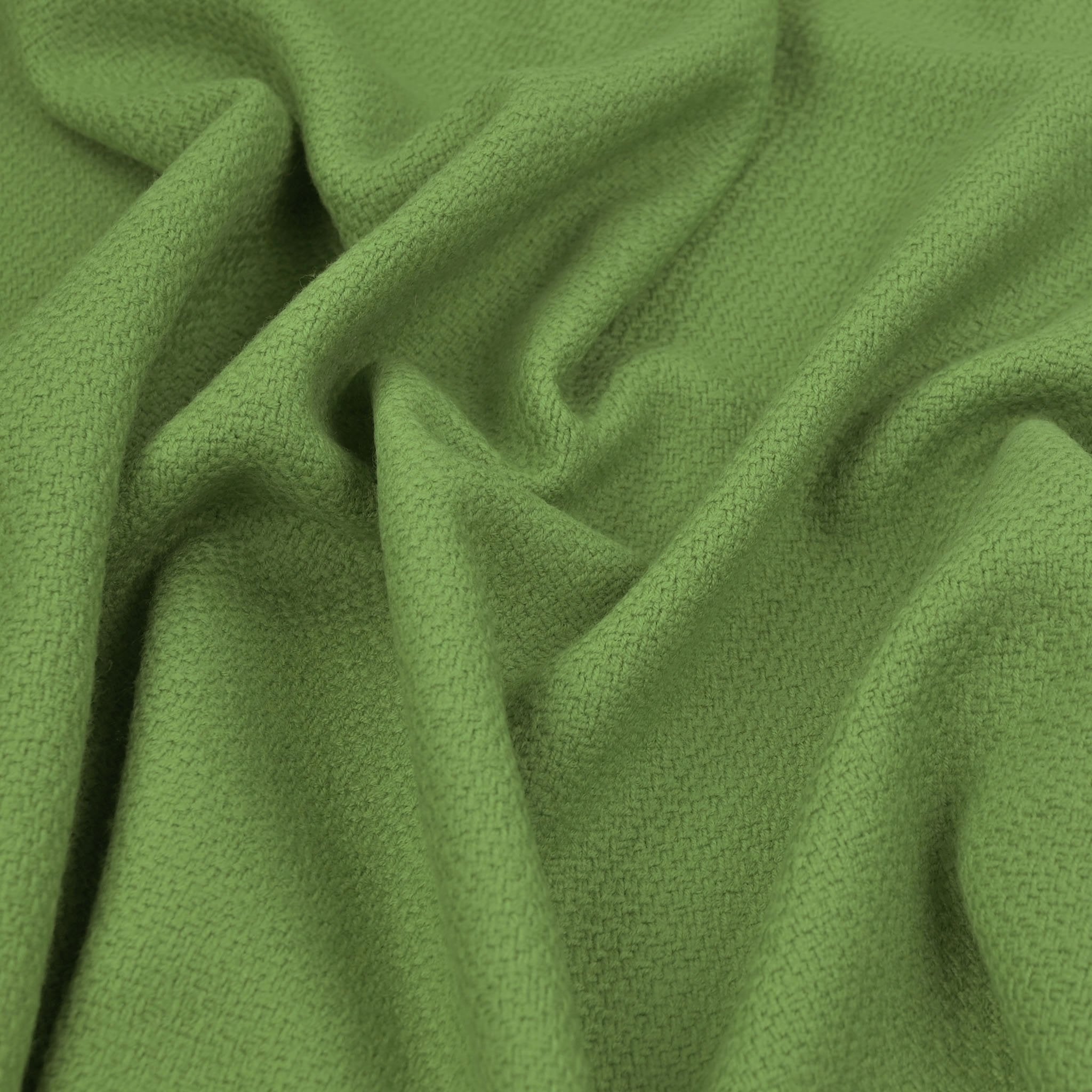 Green Woolen Coating Fabric 97551