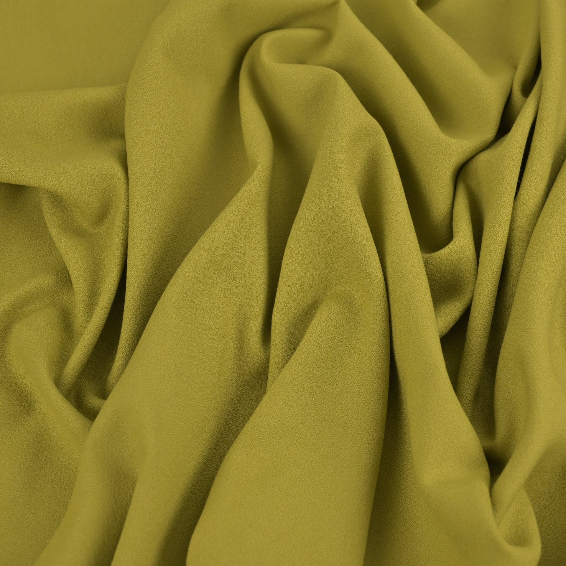 Grape Green Woollen Crepe Fabric 96433