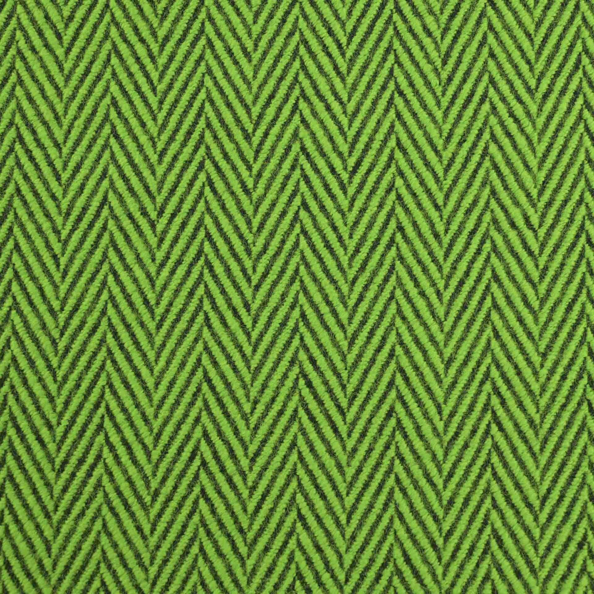 Green Herringbone Coating Fabric 3868