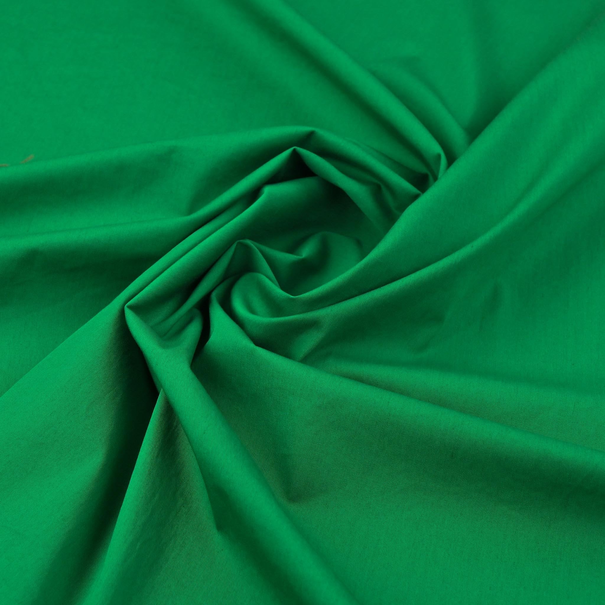 Green Stretch Cotton Fabric 99563