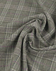 Grey Check Flannel Fabric 97540