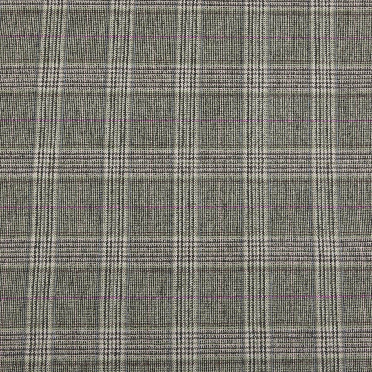 Grey Check Flannel Fabric 97540