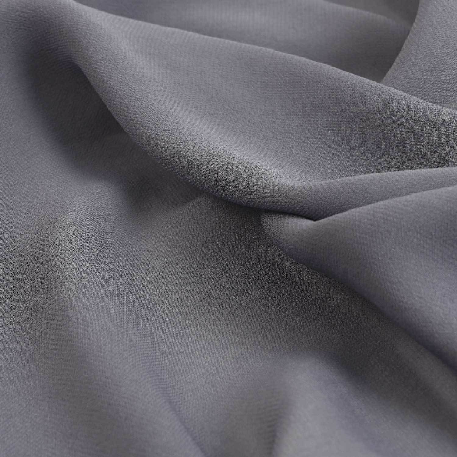 Grey Crepe Georgette 5565 - Fabrics4Fashion