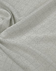 Grey Floral Jacquard Fabric 97190