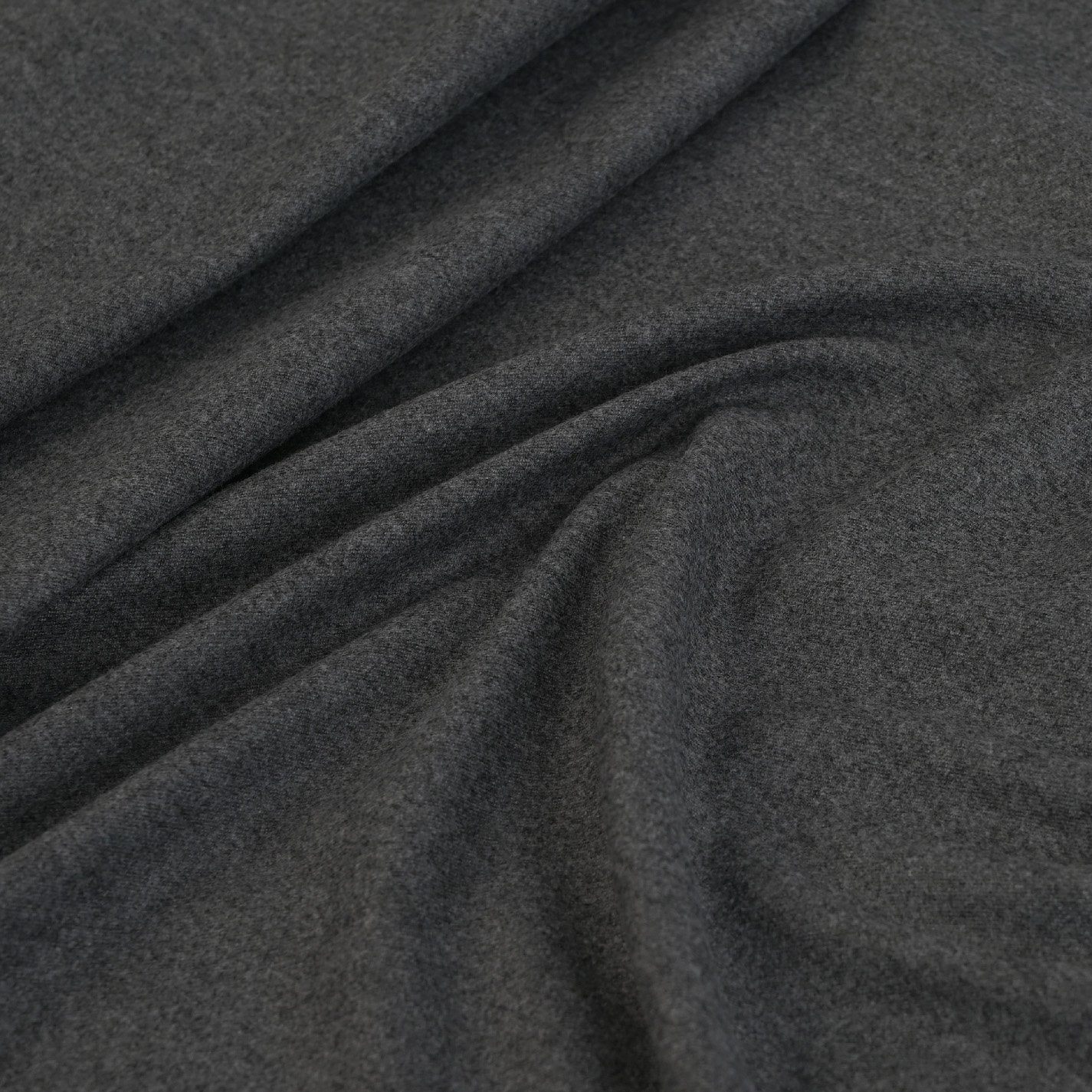 Grey Melange Suiting Flannel 5575 - Fabrics4Fashion