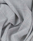 Grey Prince of Wales Suiting Fabric 98838