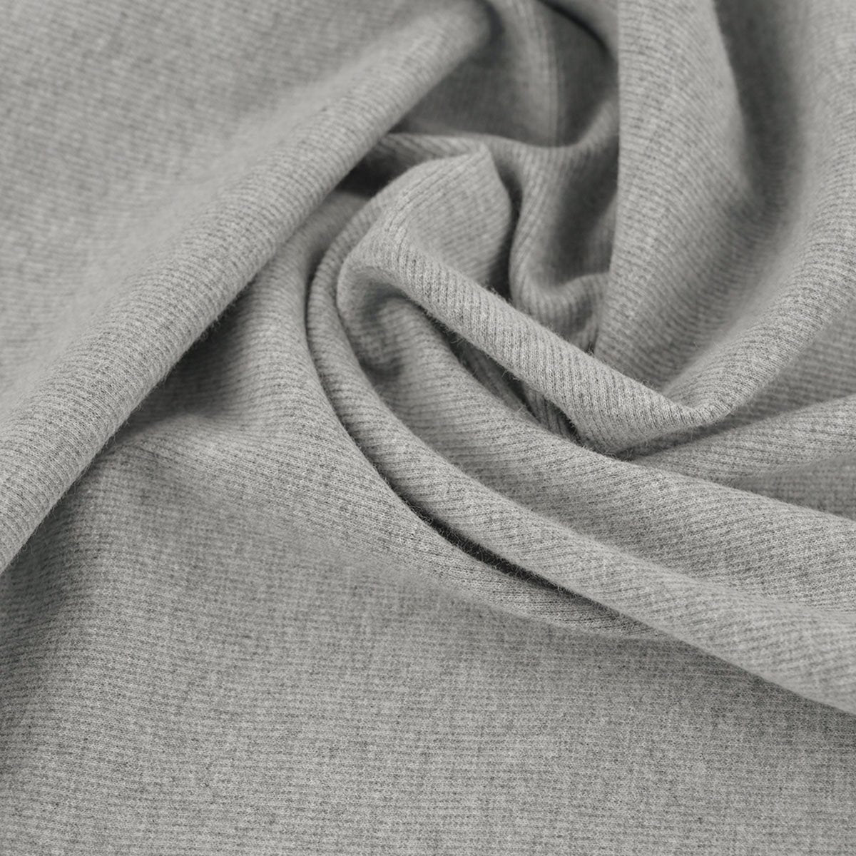 Grey Rib Stretch Knit Fabric 96512