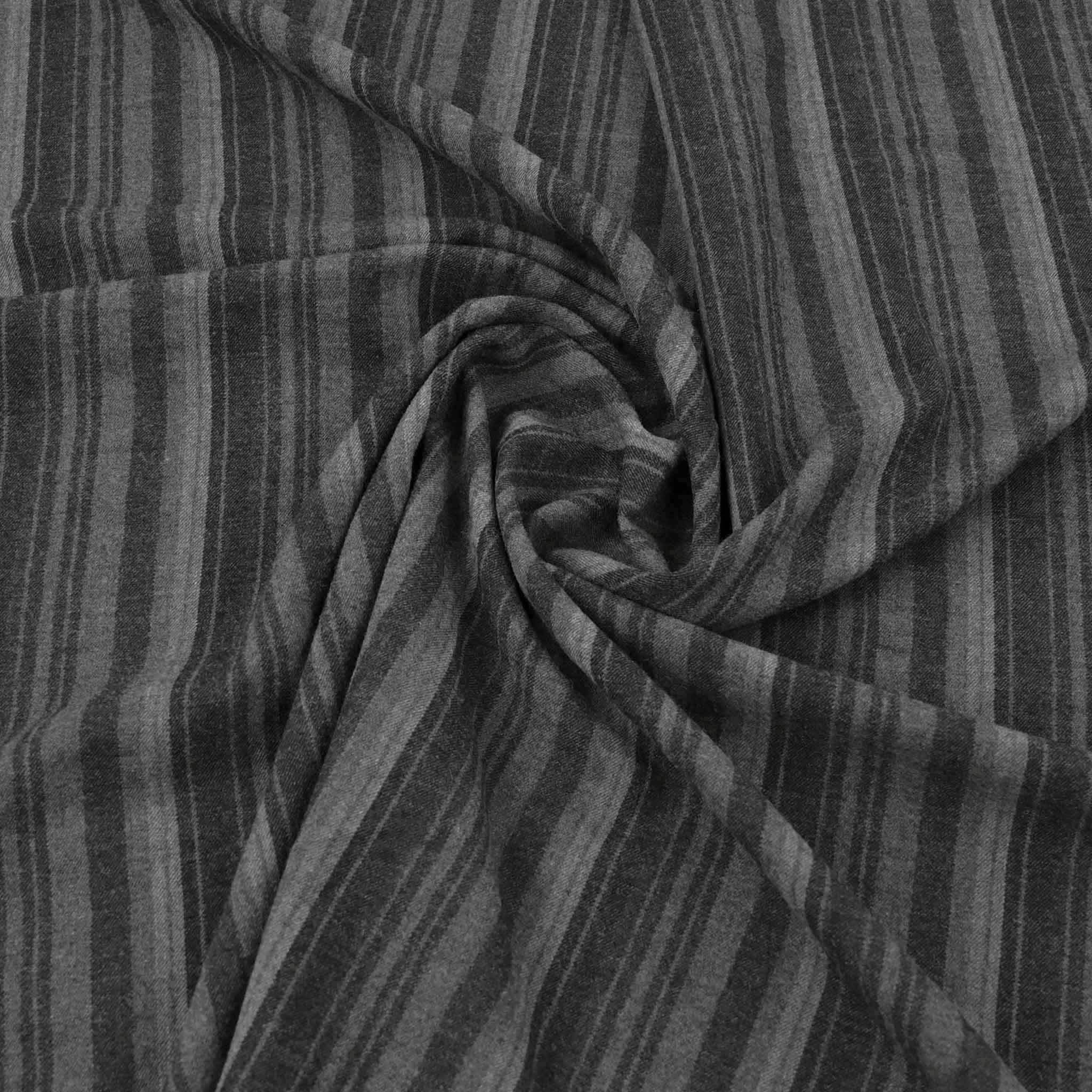 Grey Stripes Suiting Flannel 97428