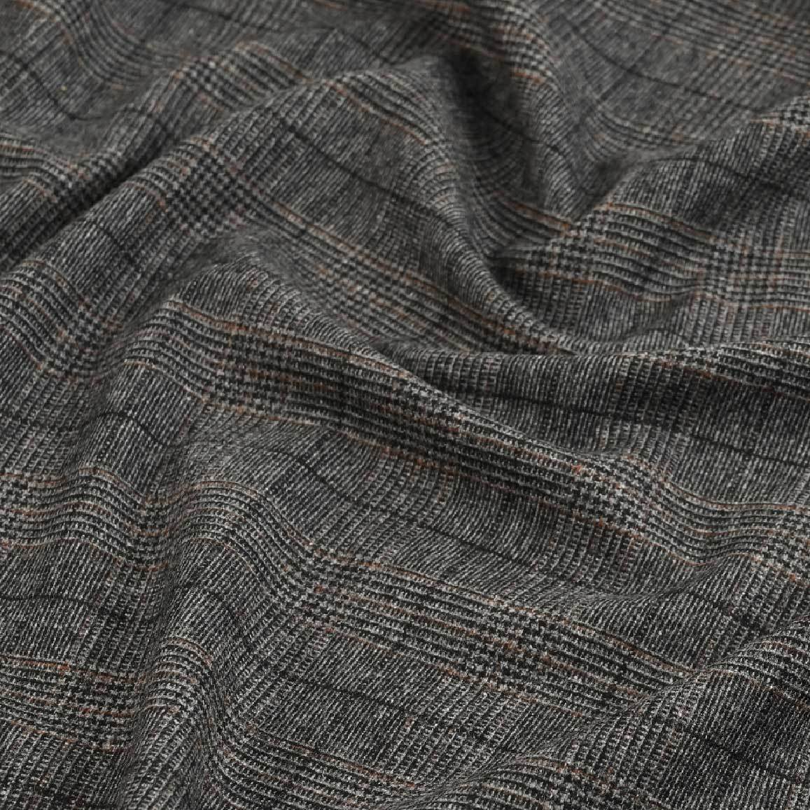Grey Suiting Flannel 5566 - Fabrics4Fashion