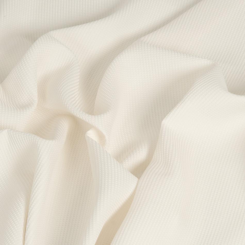 Ivory Honeycomb Polyester Fabric 1301 - Fabrics4Fashion