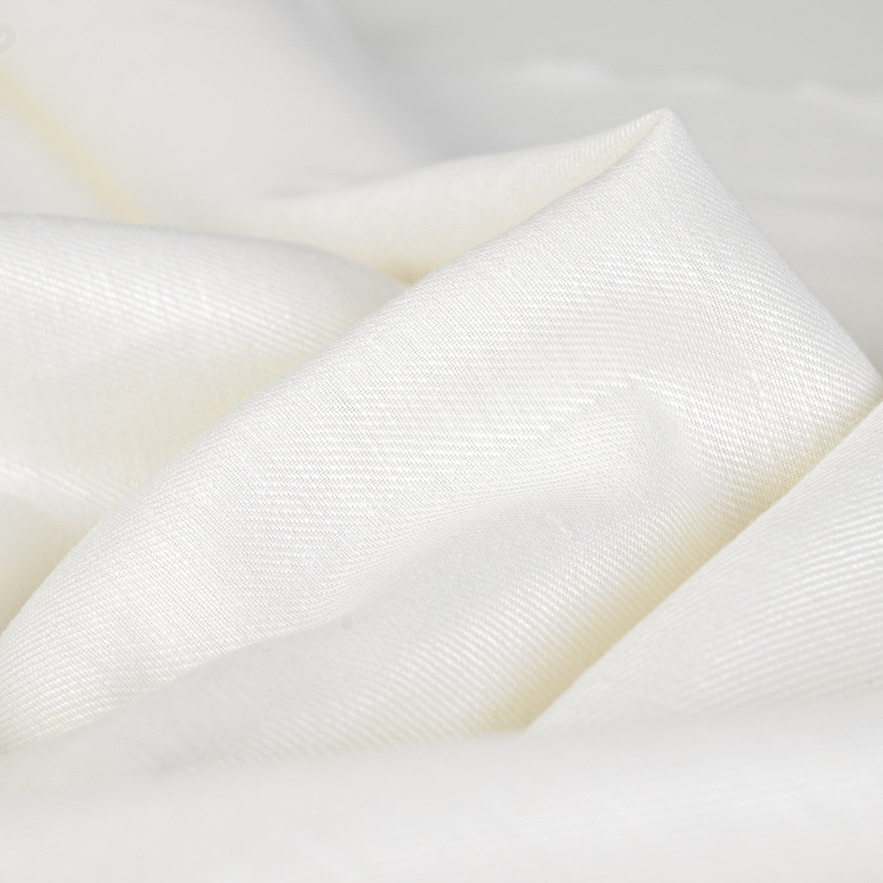 Ivory Linen Blend Fabric 97758