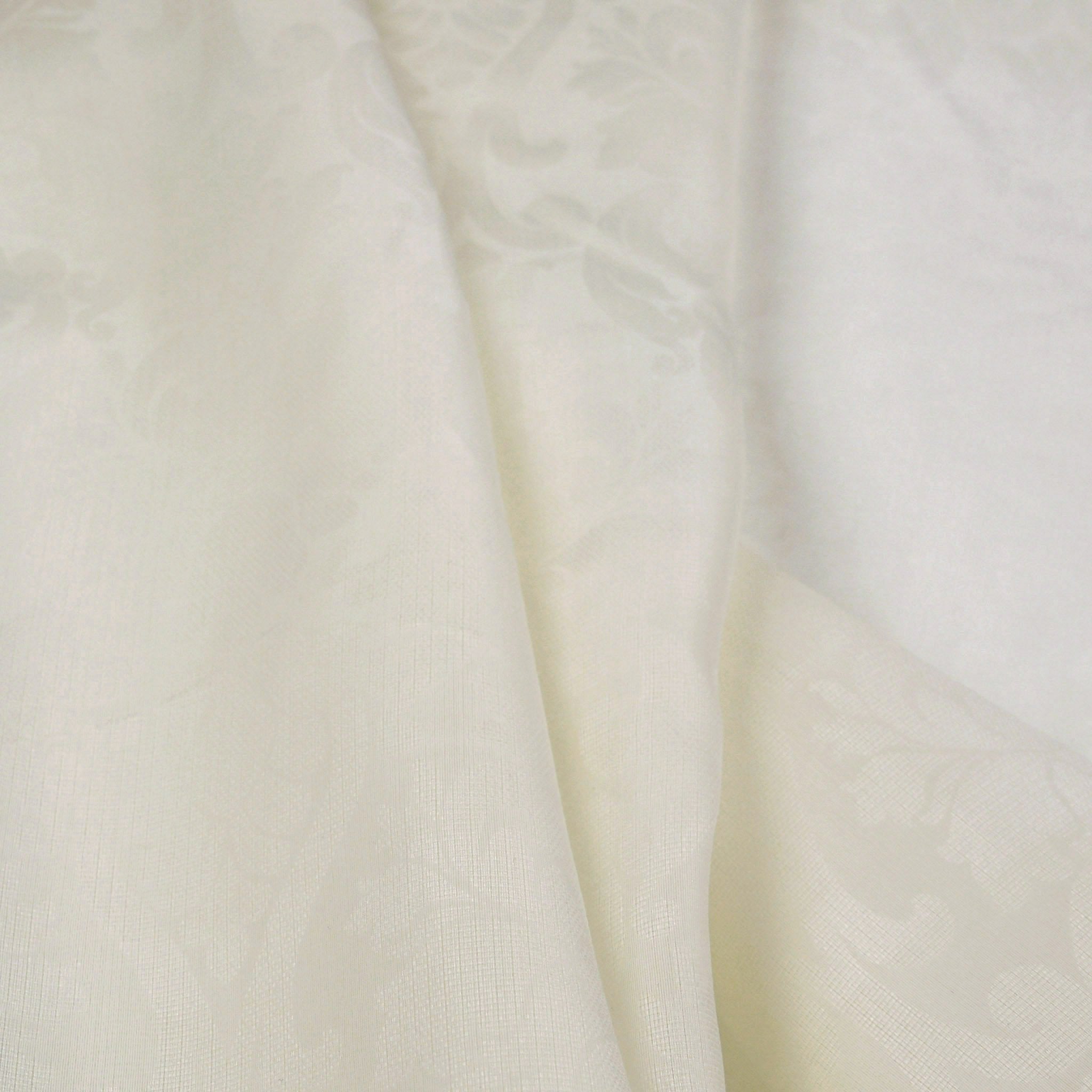 Ivory Organza Silk Fabric 97606