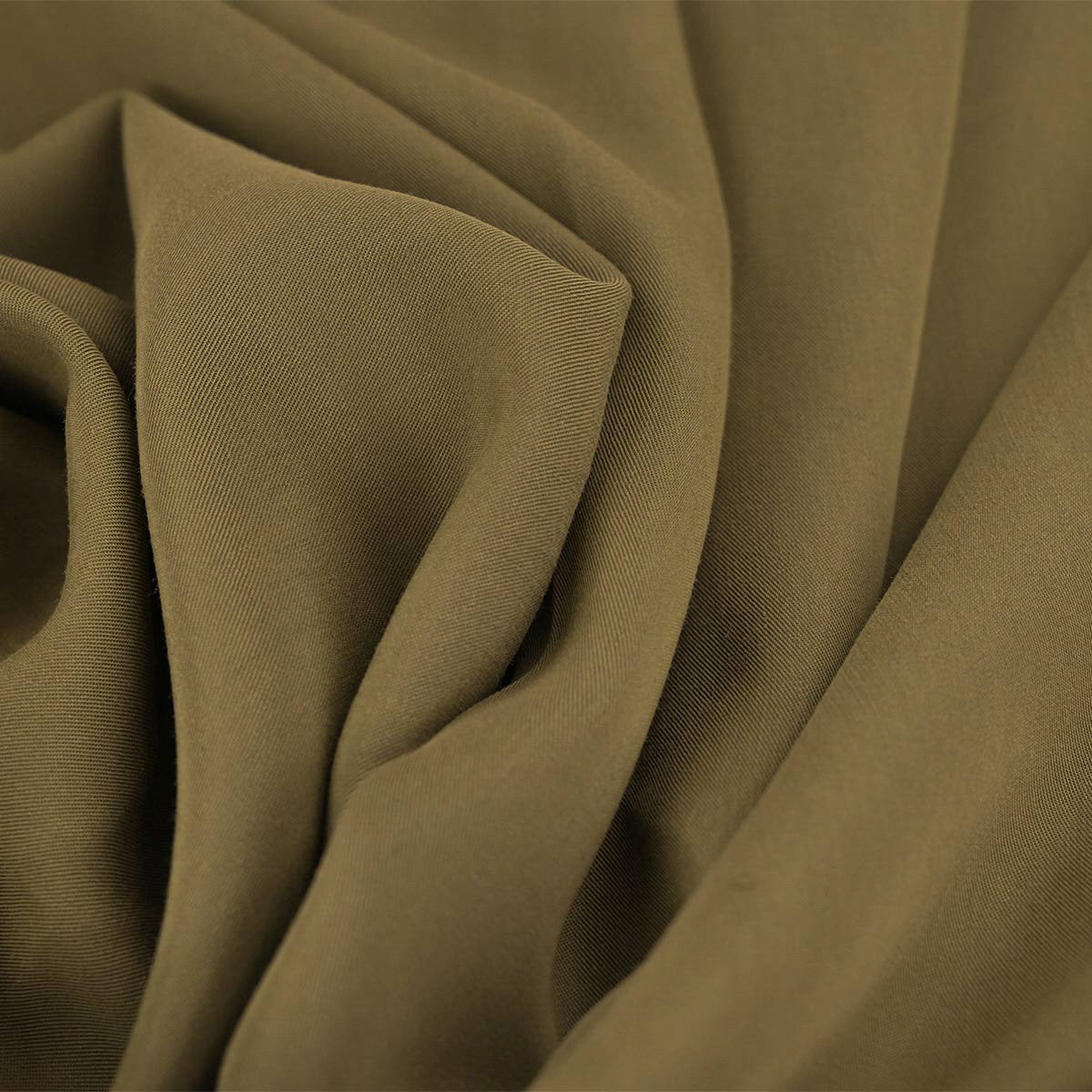 Khaki Lyocell Twill Fabric 98725