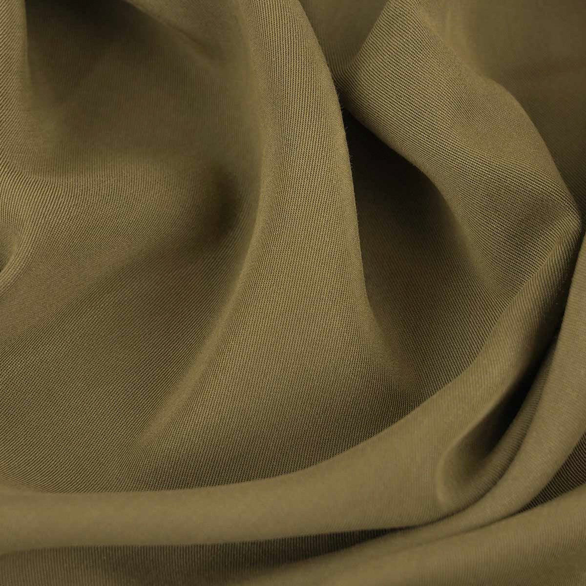 Khaki Lyocell Twill Fabric 98725
