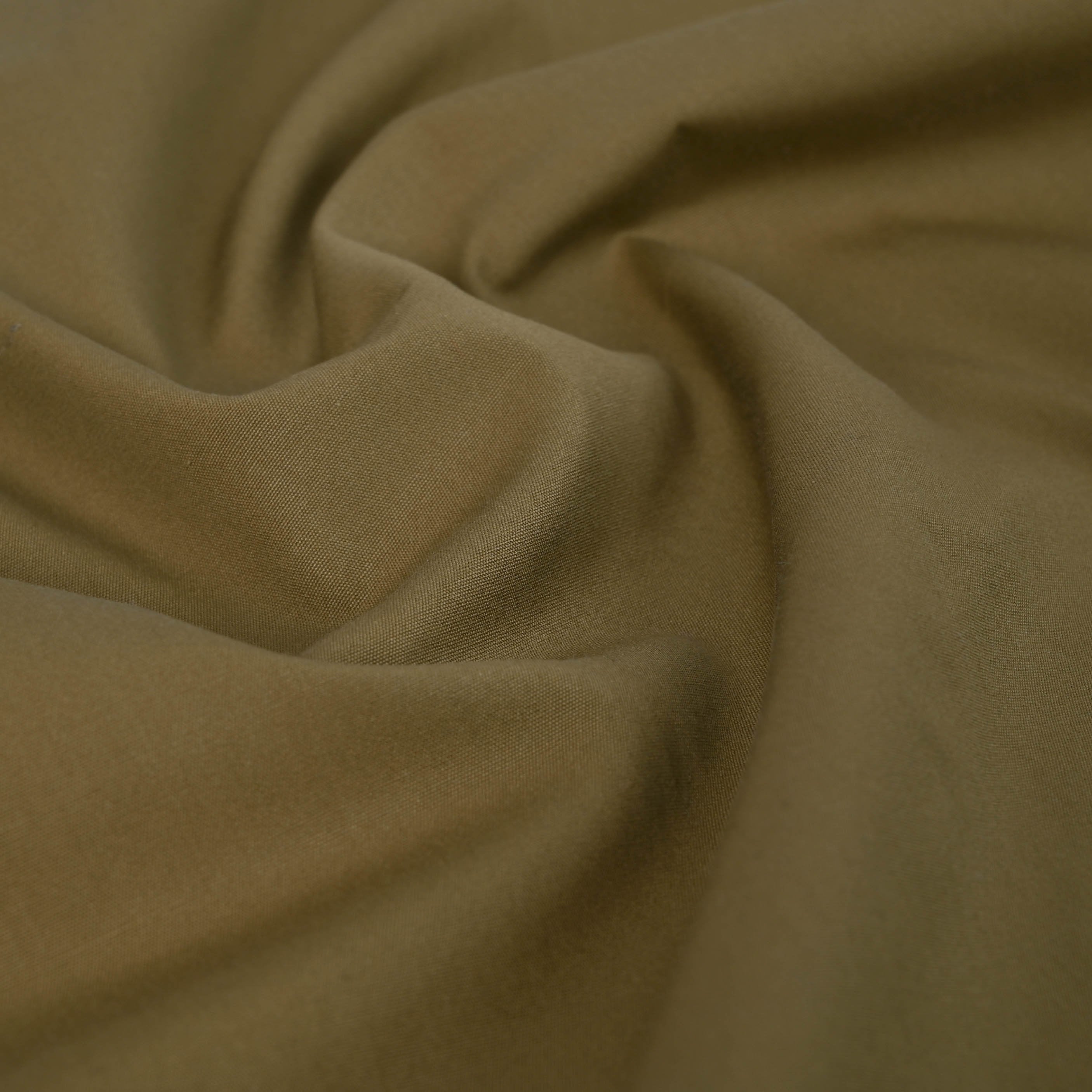 Khaki Plain Poplin 3713 fabric 