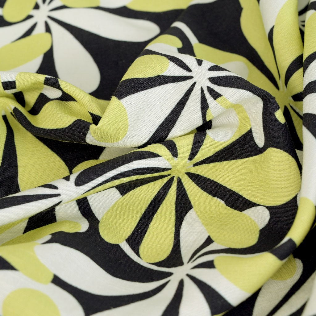 Lemon Floral Print 99736 - Fabrics4Fashion